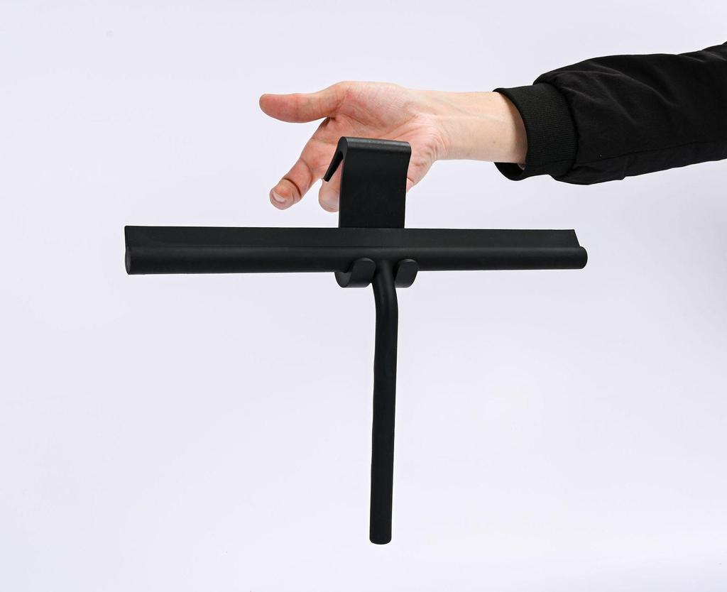 Силиконовый скребок для стекла с крючком для уборки ванной комнаты и окон