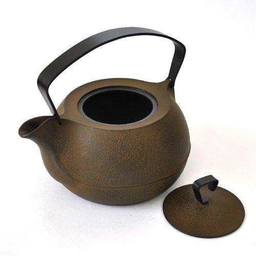 Чайник Nanbu Iron Kettle из чугуна, коричневый, победитель премии Good Design Award 2012, совместим с IH200V 1,2 л, цвет.