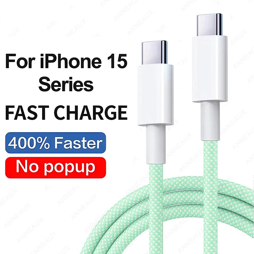 Кабель USB C для быстрой зарядки 35 Вт для Apple iPhone 15 Pro Max, кабель USB C для передачи данных для iPhone 15 Plus, аксессуары для зарядного устройства
