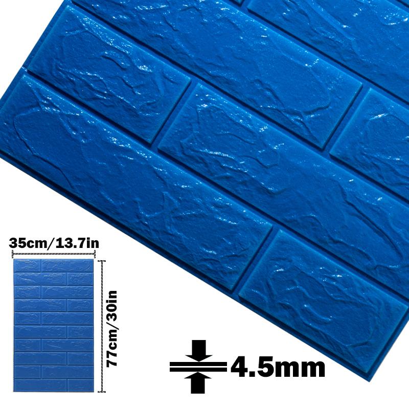 3d Foam Wall Sticker Panels Brick Waterproof Adhesive Wallpaper Living Room Bedroom Home House Bathroom Decor