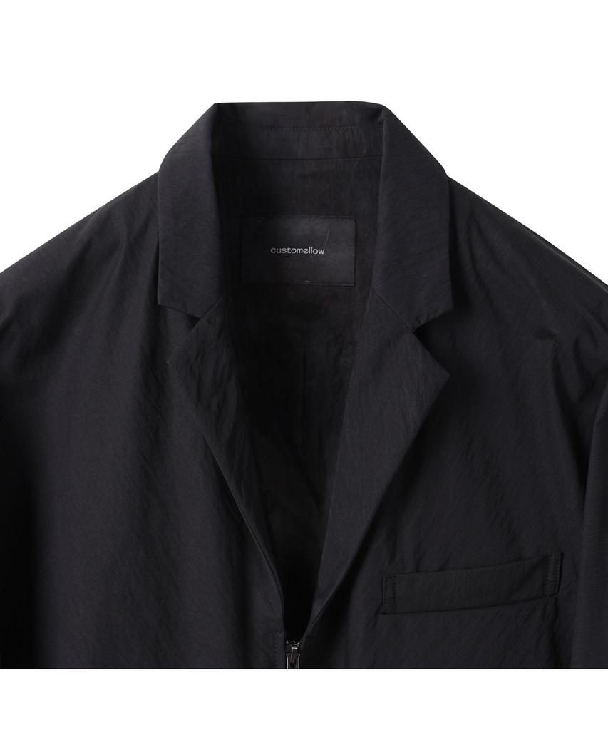 Customellow Black Zip Lapel Jacket Cwjam25441Bkx