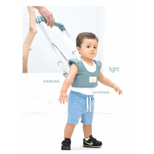 Papabear Adjustable Baby Toddler Walking Assistant, Convenient Baby Walking Wings (Blue)