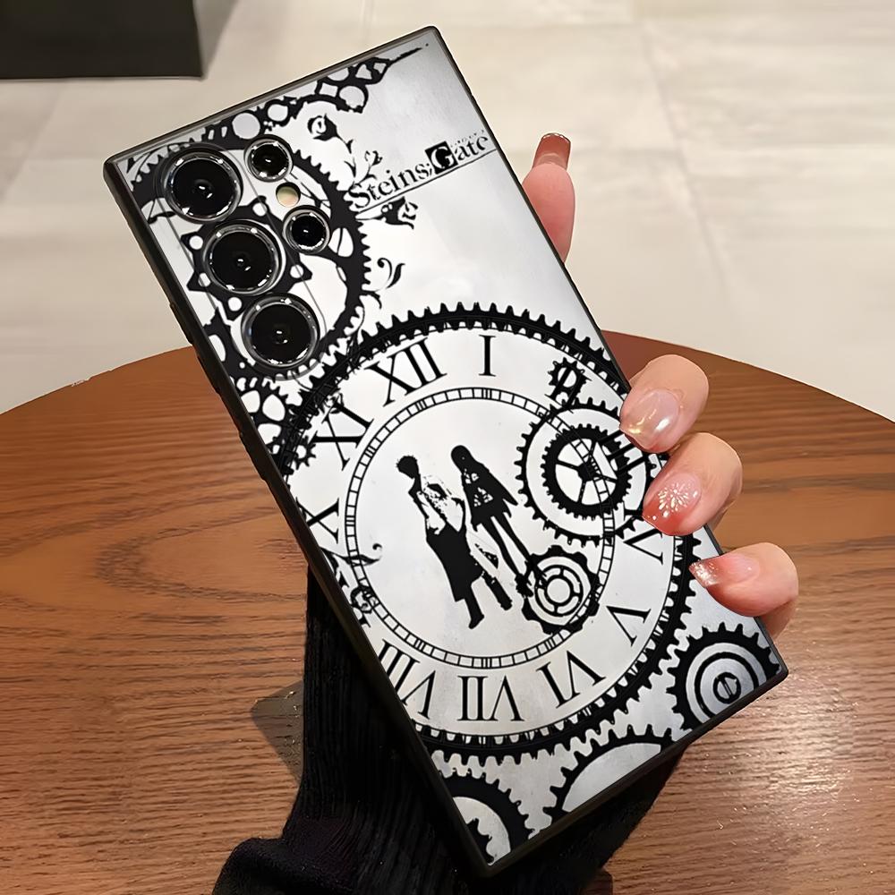 Чехол для телефона Steins Gate для S23 Samsung S24 Ultra S22 S20 Fe S21 Plus Galaxy A54 A34 A24 A53 M54 Note 20
