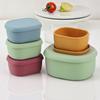 Овальный силиконовый ланч-бокс многоразовый термостойкий с крышкой контейнер для хранения продуктов питания герметичный контейнер для хранения в микроволновой печи для пикника