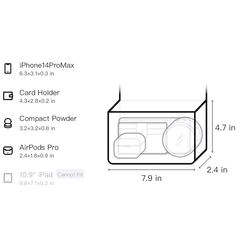New FILA Fabric Shoulder Bag, Crossbody Bag Extra Small Women's Pear Blossom White F13W449165F-IV