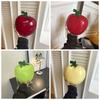 Coin Purse Fruit Shape Chain Bag Large Capacity Solid Color Leather Round Pouch Anti-splash Water Polyester