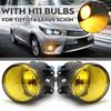 Pair Front Fog Light Lamps H11 55W Halogen Bulbs For Toyota Camry Corolla Vios RAV4 #8121006070,8121006071