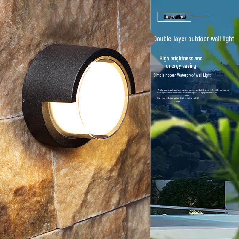 Waterproof LED Outdoor Wall Light for Hotel, Stairwell, Villa, Balcony, Garden, or Corridor.