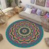 Mandala Retro Round Carpet Bohemian Style Living Room Bedroom Study Home Ethnic Style Rug Living Room Sofa Round Floor Mat Tapis