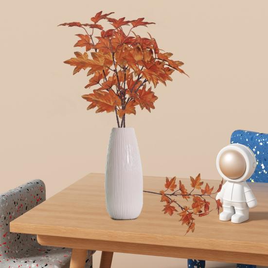 Искусственные кленовые листья, ветка, устойчивая к ультрафиолетовому излучению зелень, растительный стол, центральные элементы декора, осенние листья, стебли, фестиваль благодарения, осенний домашний декор