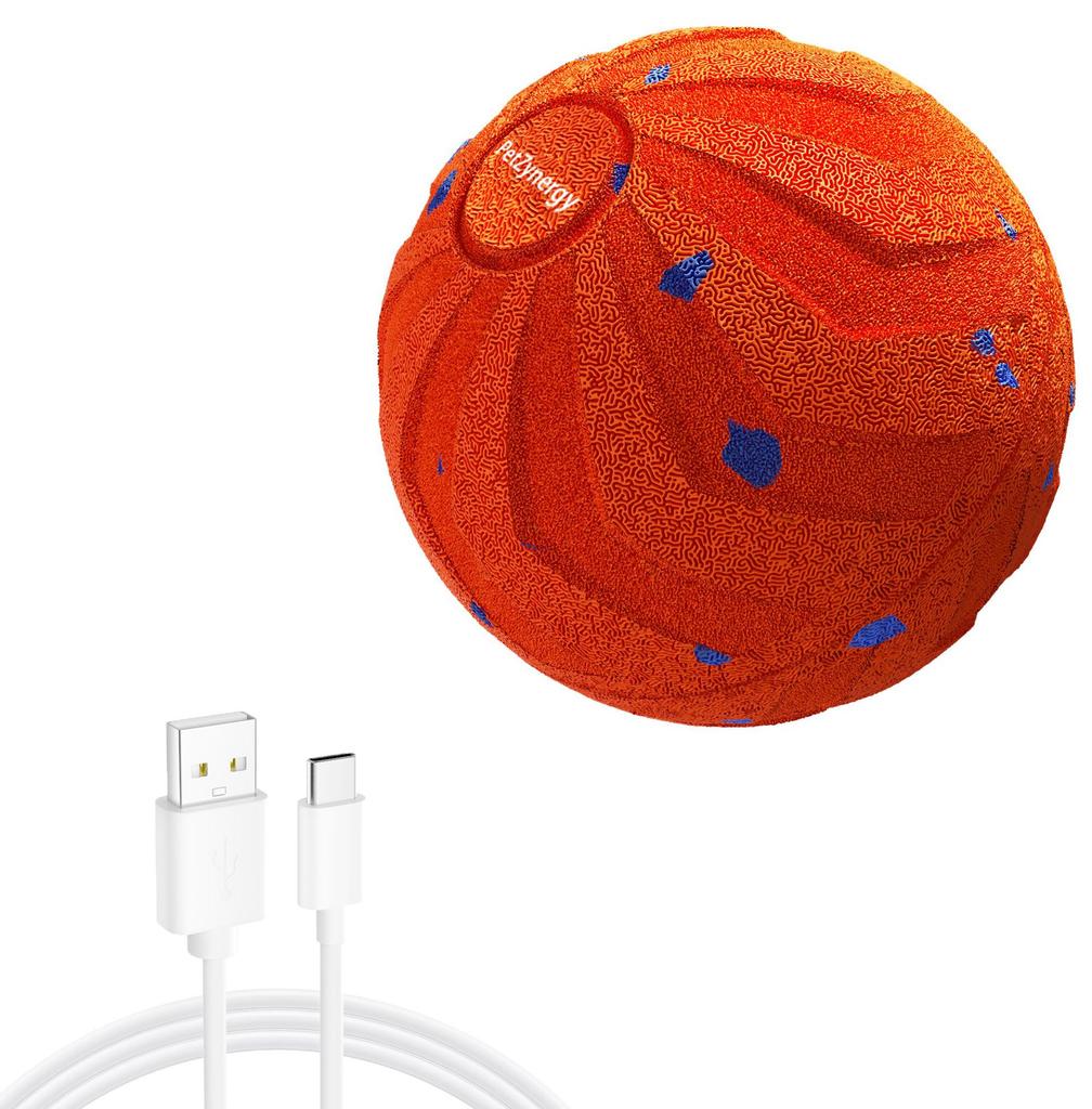 Popular Interactive Dog Toy Ball with Random Movement Bouncing & Rotating Functions Rechargeable Made of TPU Material