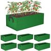Raised Plant Bed Garden Flower Planter Elevated Vegetable Box Planting Grow Bag Fabric Garden Bed Rectangle Breathable Planting Container Grow Bag
