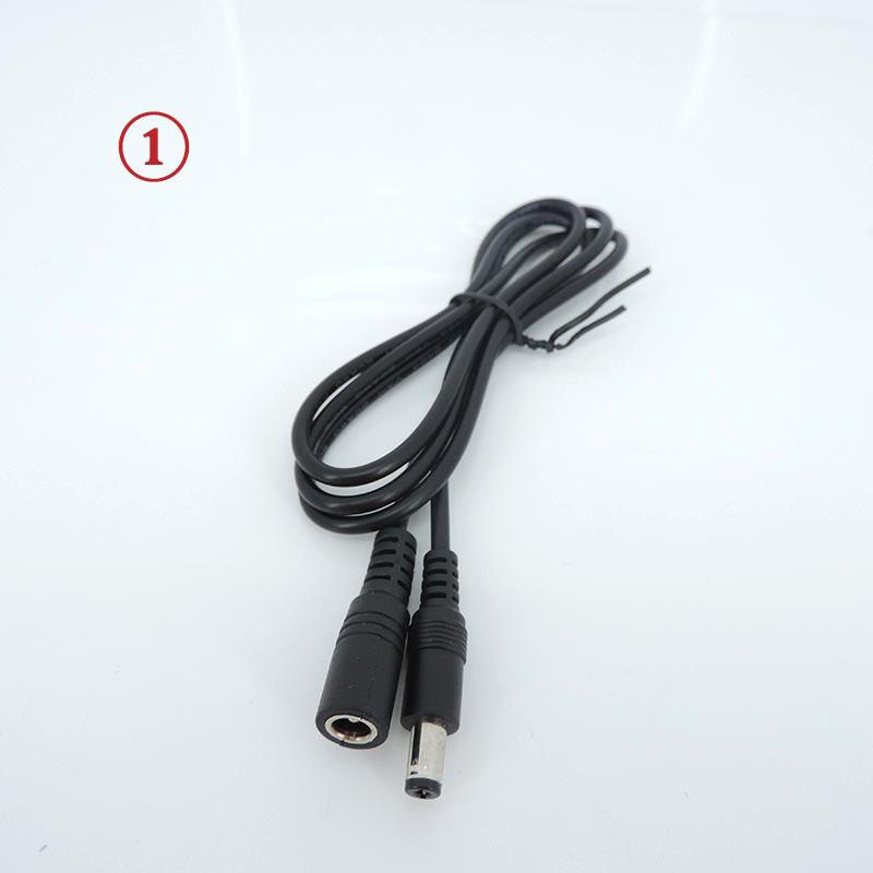 1x черный 5,5 мм x 2,1 мм удлинитель постоянного тока, провод «папа-папа», «мама», 2-проводной разъем для светодиодной ленты камеры видеонаблюдения