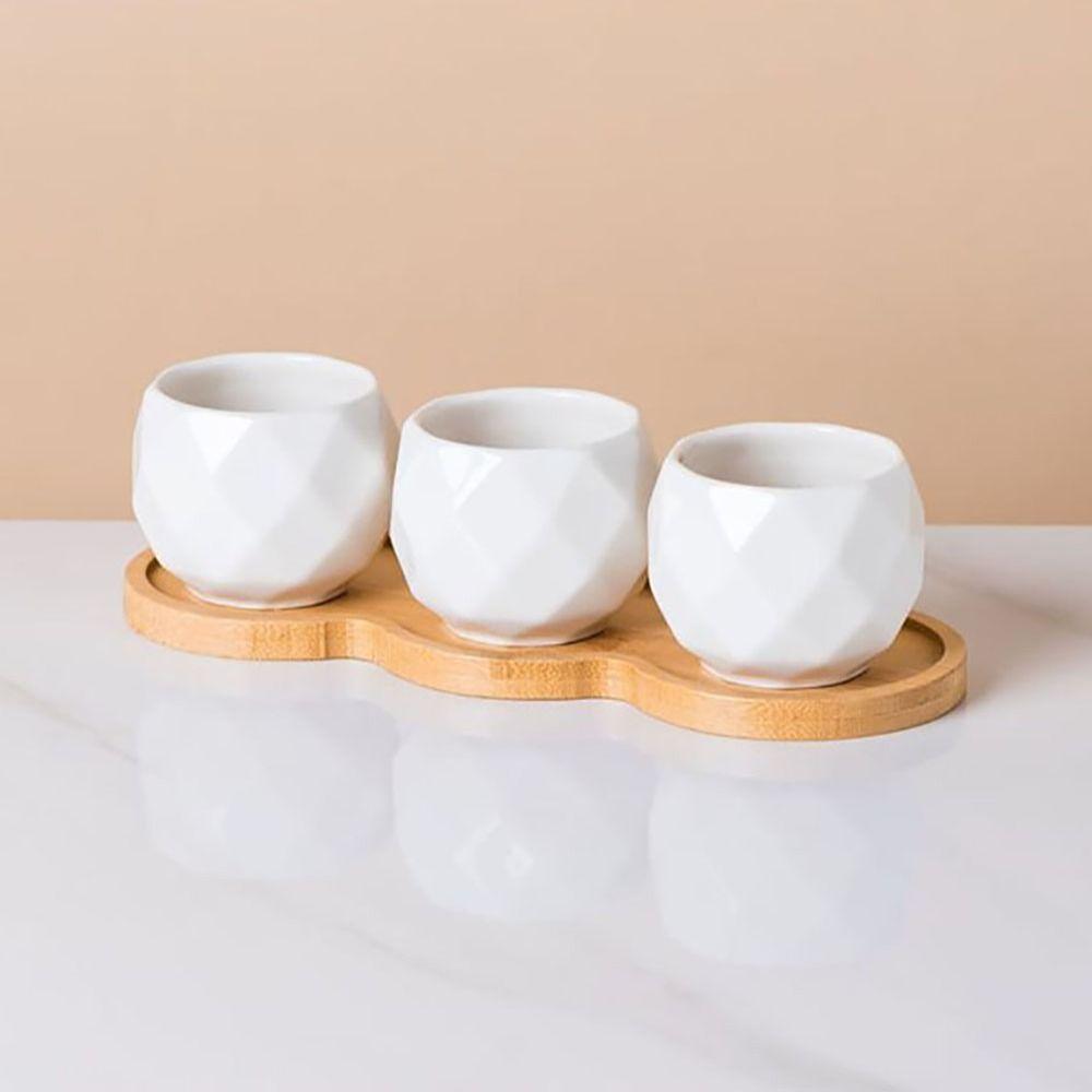 Пятиконечная звезда Подставка для цветочного горшка Бамбуковая деревянная подставка для кашпо Основа Подарок Суккуленты Бонсай Держатель