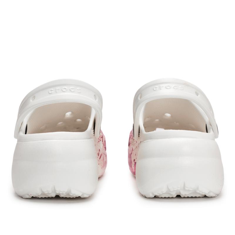 Crocs Классические клоги 811 сделанные персиковыми живыми специальная обувная коробка брызги жидких чернил обувь с отверстиями женские белая пудра