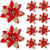 8pcs Snowflake like Christmas Tree Flowers Pink/Blue Poinsettia Flowers Christmas Flower  Christmas