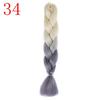 Ombre Braiding Hair Extensions 24inch 115g Synthetic Jumbo Braids Hair Fiber Pink Purple Blue Green