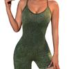 Sand Washed Nude Yoga Camisole Jumpsuit Outdoor High-Intensity Dance Fitness Scrub Sports Jumpsuit For Women