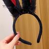 White Bunny Ears Headband Long Plush Rabbit Ear Hair Hoop Halloween Cosplay Costume Accessory Party Wear