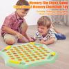 Kids Memory Flip Chess Game 2 To 4 Players Animal Fruit Chess Matching Board