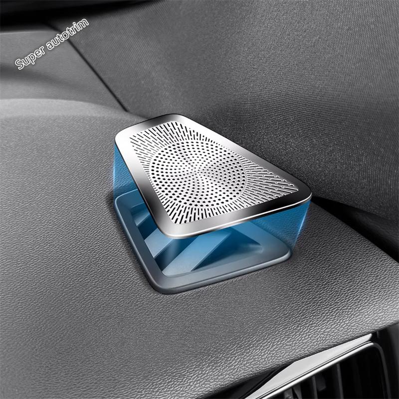 Dashboard Front AC Air Conditioning Vent Outlet Frame Cover Trim Stainless Steel Accessories Interior For VOLVO XC60 2018 - 2026