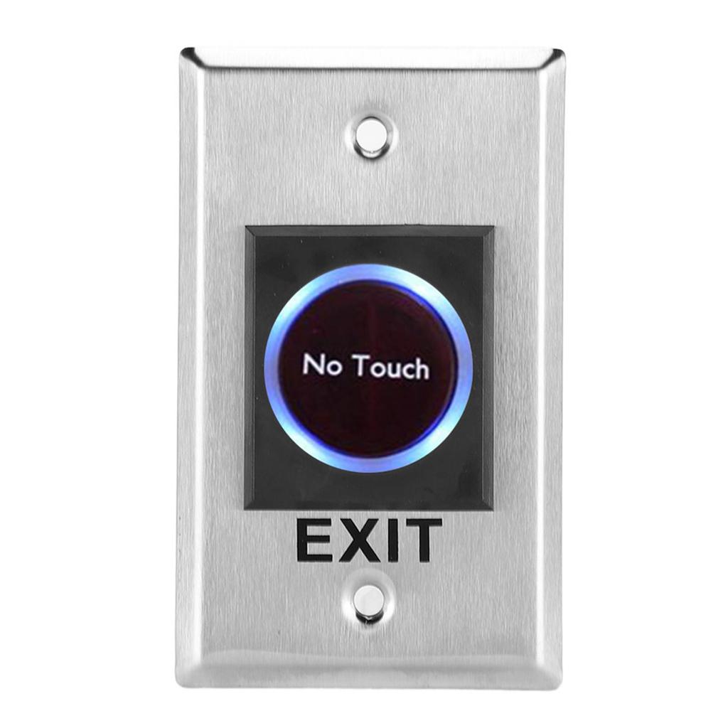 DC12V Infrared Sensor Switch Contactless Touch Free Door Exit Button with Backlight for Access