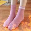 Women's Thick Fleece-Lined Mid-Calf Socks: Warm, Terry Autumn & Winter Floor Socks