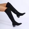 Fashion 2025 Plus Size Shoes Female Over-the-Knee Women's Boots Concise Modern Boots Women Round Toe Med Heel Side Zip Ladies Shoes