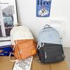 Модный рюкзак в корейском стиле 2024 года для студентов колледжей и старших классов — большая вместимость, подходящая по цвету, унисекс, школьная сумка для ноутбука