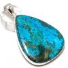 Хризоколла Ручная работа 925 Стерлинговое серебро Ювелирная подвеска 2,56" I7S77
