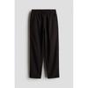 H M Linen Blend Jogger Pants Black