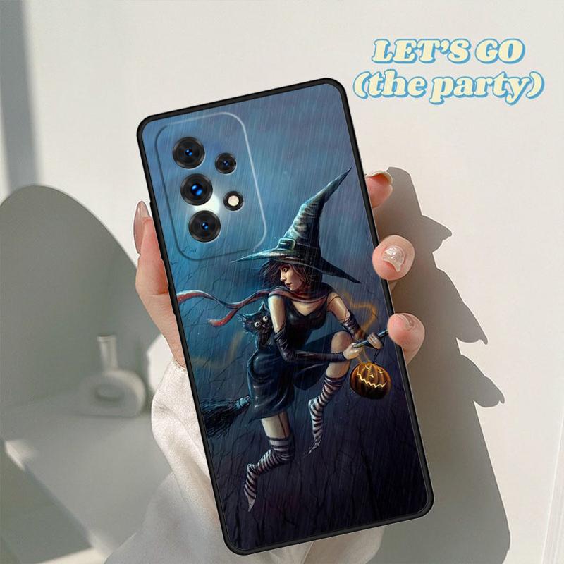 Чехол для телефона на Хэллоуин Лунная Ведьма Ужасы Для Samsung Galaxy A42 A31 A40 A51 A71 A32 A80 A91 A52 A72 A20 A21S A50 A70 A11 A12