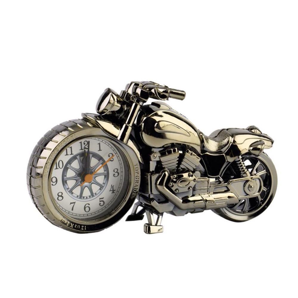 Creative Alarm Clock Motorcycle Motorbike Shape Alarm Clock Table Clock Home Birthday Gift Cool Clock