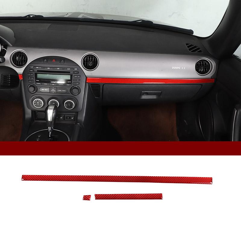 Для Mazda MX-5 NC 2009-2014 Мягкое Углеродное Волокно Декоративные Аксессуары для Центральной Консоли, Панели Приборов, Рулевого Колеса, Подлокотников Дверей Автомобиля