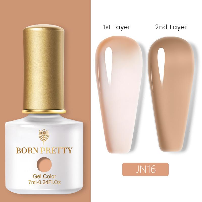 Born Pretty Красный желе прозрачный гель для ногтей 7 мл розовый телесный цвет замачиваемый гель-лак для ногтей для дизайна маникюра дома салон DIY