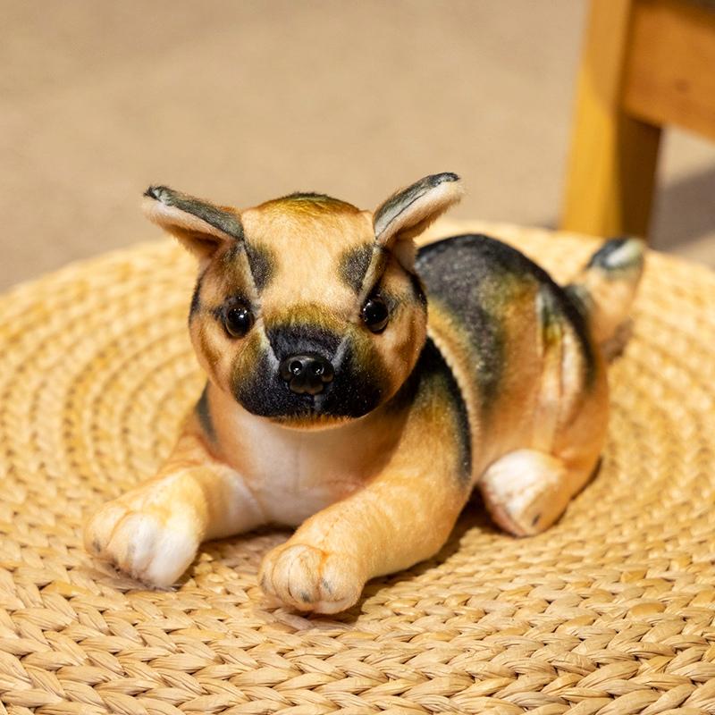 20 см имитация собаки плюшевая кукла реалистичная хаски акита далматин плюшевая игрушка украшение для дома подарок на день рождения для мальчиков и девочек