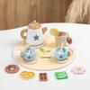 Children'S Simulation Play House Afternoon Tea Dessert Cake Sales Teapot Tea Set Baby Early Education Wooden Toys