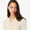 [lacoste] Women's Ribbed Long-Sleeve Polo Sweater AF4006-55N70V
