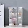 Kawaii Creative Multifunctional 4 Grid Desktop Organizer Pen Holder Makeup Storage Box School Office Accessories Pen Holder