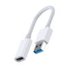 Кабель-адаптер USB3.0 папа к USB C мама 5 Гбит/с для быстрой зарядки и передачи данных, переходной шнур для цифровых гарнитур