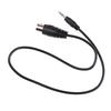 1X Din 5 Pin Din Midi Male Plug To 3.5Mm Male Stereo Jack Audio Cable 50Cm 0.5M
