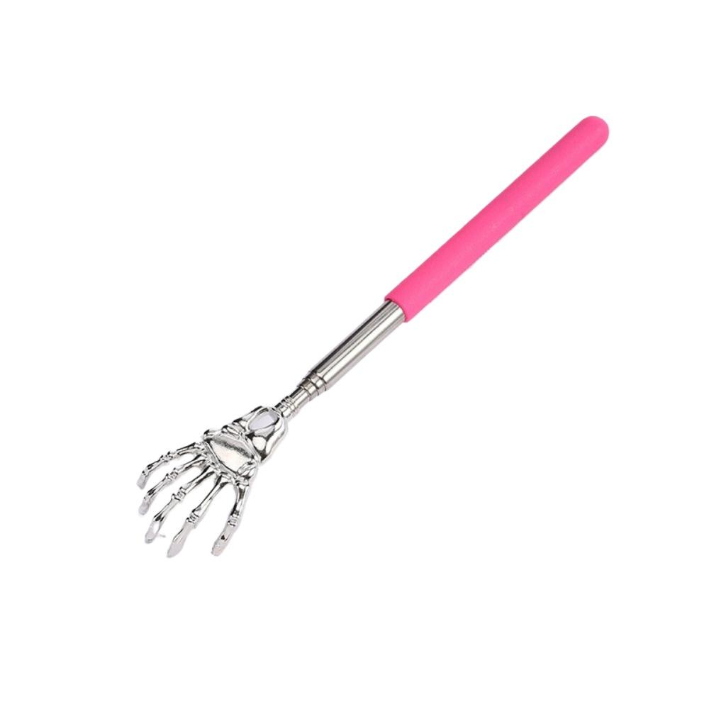 1pcs Steel Extendable Itch Scratcher, Lightweight Telescopic Handheld Tool, Body Relax Massager for Home Office Daily Care