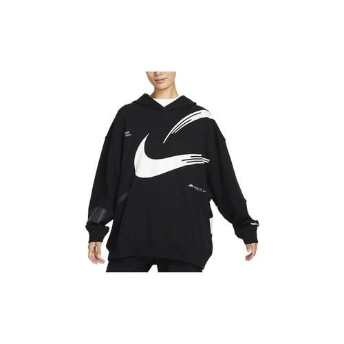 Nike Женская черная вязаная толстовка с принтом букв