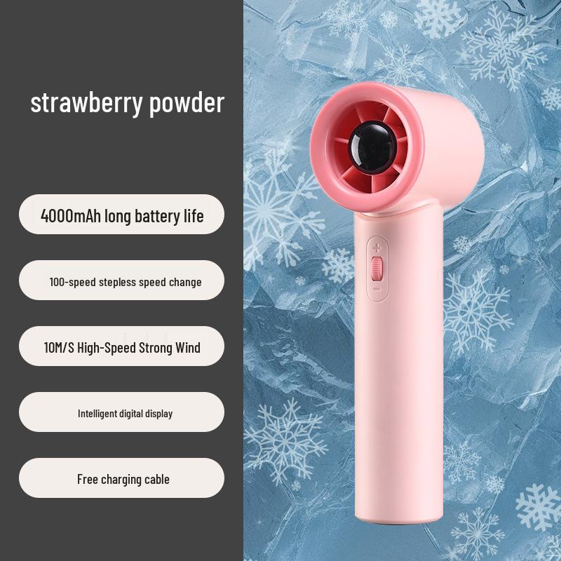 Turbo Handheld Rechargeable High-Speed Silent Outdoor Fan with Long Battery Life