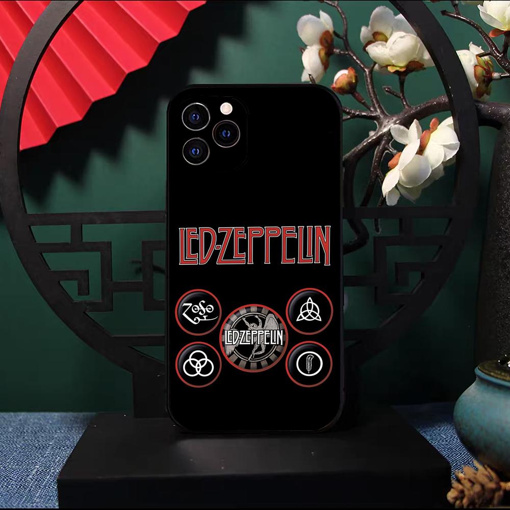 Светодиодная Band Rock Z-ZeppelineS Чехол для телефона Для IPhone 17 Pro Max 16 15 14 Pro Max 13 11 X Xs Xr 8 7Plus Силиконовый чехол