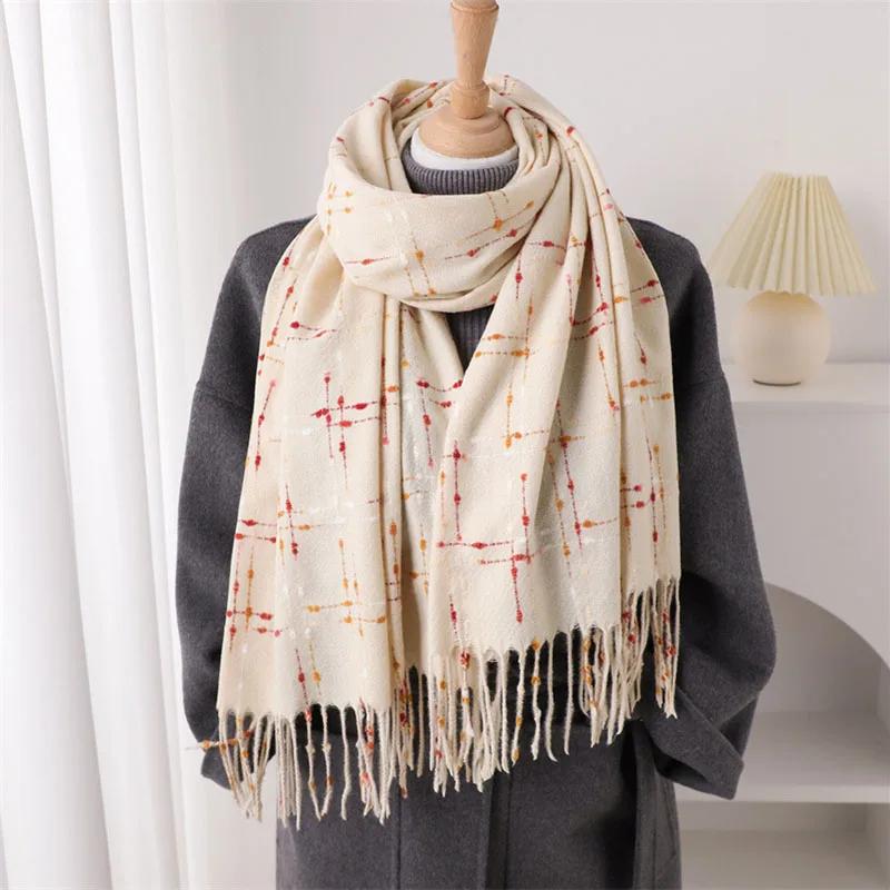 Korean Students Scarf Men Women Autumn Winter Keep Warm Scarves Shawl Fashion Long Thicken Warp Bufanda Poncho Echarpe Pashmina