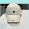 Casual Baseball Cap With Letter Embroidery And Adjustable Closure Daily For