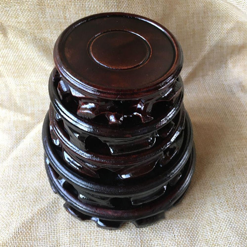 Wooden Planters Stand Ornaments Display Plant Caddy Stand New Pot Trays Garden Supplies