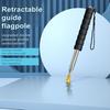 200/300CM Telescopic Tour Guide Flag Pole with Non-slip Sponge Handle Heavy Duty Metal