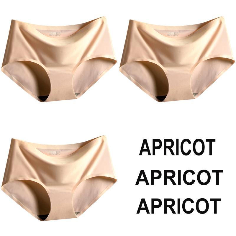 3PCS/Set Seamless Panties Women Panties Sexy Female Underpants Briefs Invisible Pantys Solid Color Soft Intimate Lingerie M-2XL